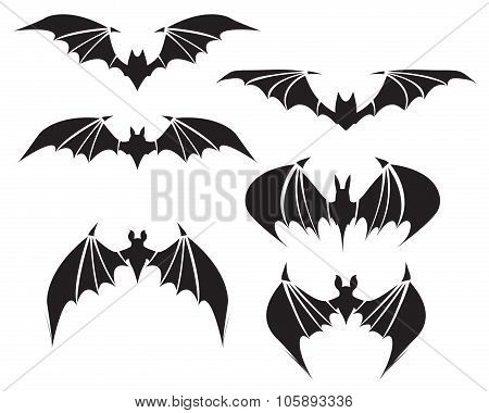 Symbol Of Bat With Big Wings