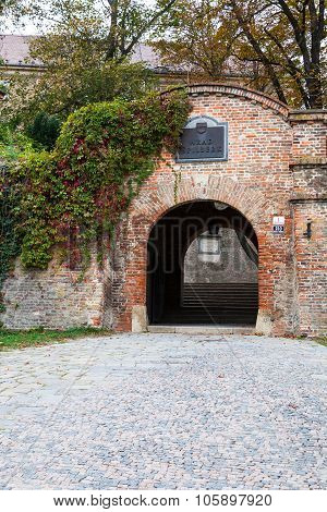 Entrance In Spilberk Castle, Brno Town