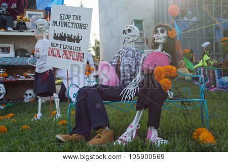 Traditional Mexican Altar Installation.