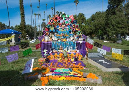 Traditional Mexican Altar Installation.