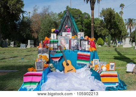 Traditional Mexican Altar Installation.