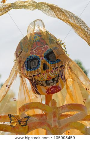 Skeleton Sculpture On Display