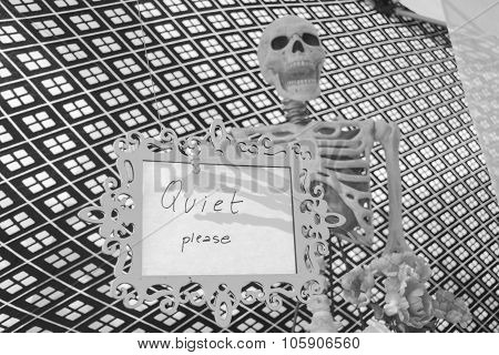 Skeleton Sculpture On Display