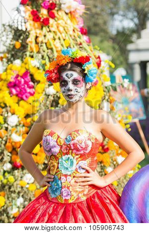 Woman With Sugar Skull