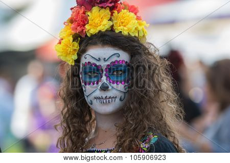 Woman With Sugar Skull