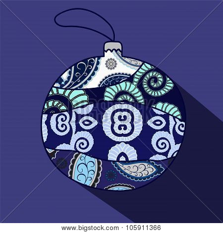 Christmas  Isolated Ball. Vector Illustration