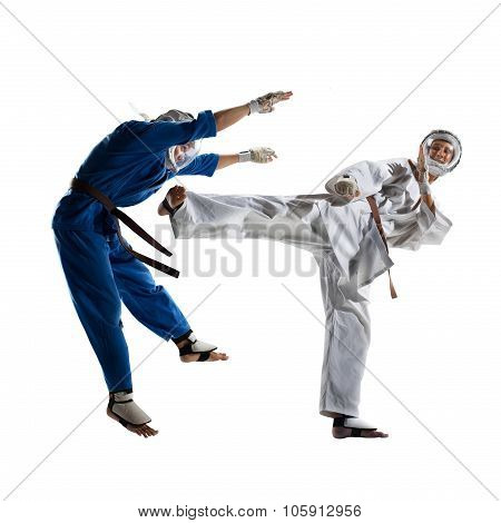 Kudo fighters are fighting Isolated