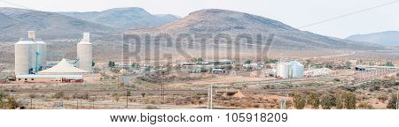 Sunrise Panorama Of The Industrial Area In Prieska
