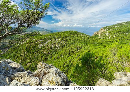 Beautiful View Of Sierra De Tramuntana, Mallorca, Spain