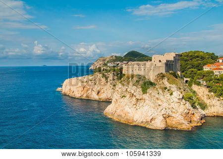 Fort Lovrjenac in Dubrovnik, Croatia, Adriatic coast