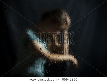 depression from abortion not povratno girls. on a dark background