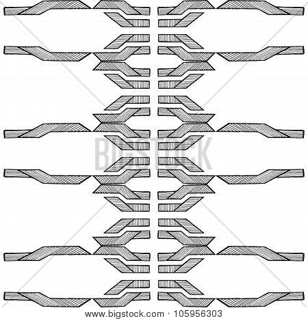 Grunge texture - abstract stock vector pattern - ornament made of polygons and lines.