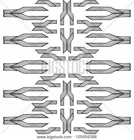 Grunge texture - abstract stock vector pattern - ornament made of polygons and lines.