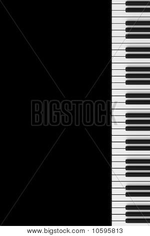 Keyboard on Black
