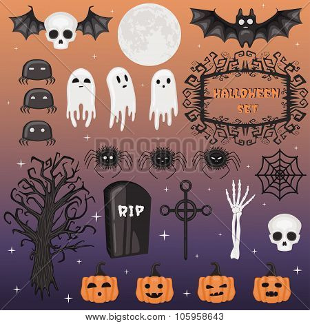 Halloween creepy set.