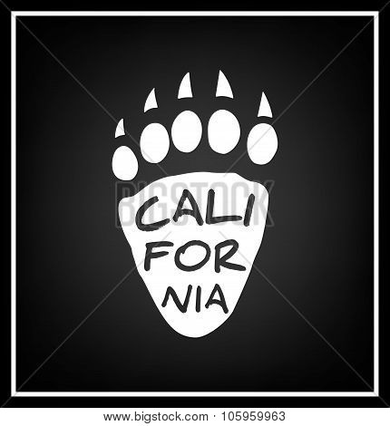 California Typographical Background