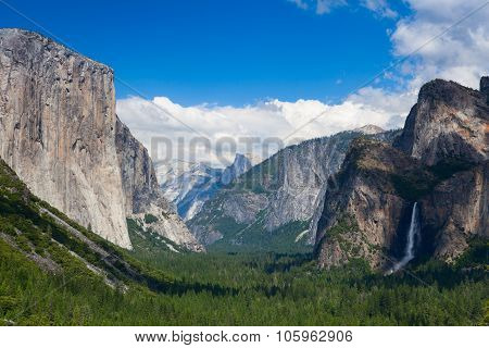 The Typical View Of The Yosemite Valley