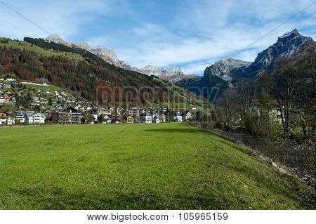View Of Engelberg, Switzerland