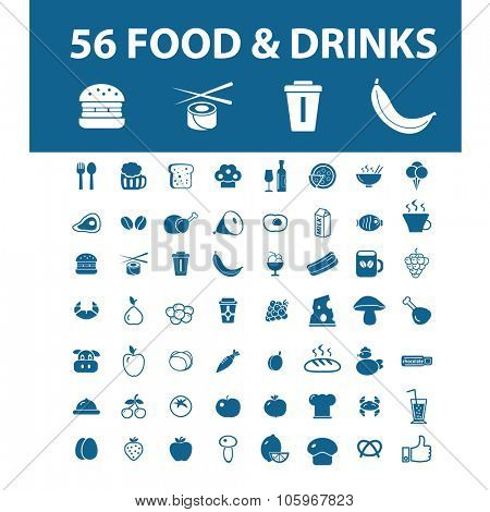 food, drinks, restaurant icons