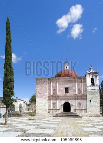 The Church Of San Pablo in Mitla, Oaxaca, Mexico.