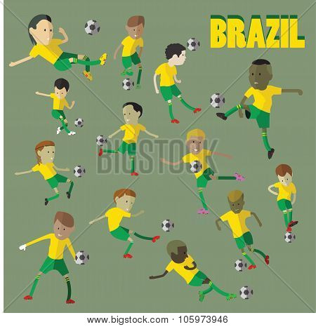 Brazil football character