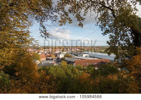 View Over The Old Town Of Boizenburg, Mecklenburg, Germany