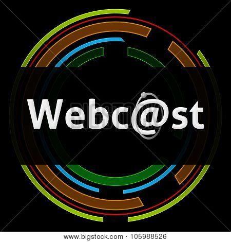 Webcast Technology Circle Black