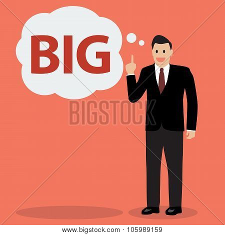 Businessman Think Big