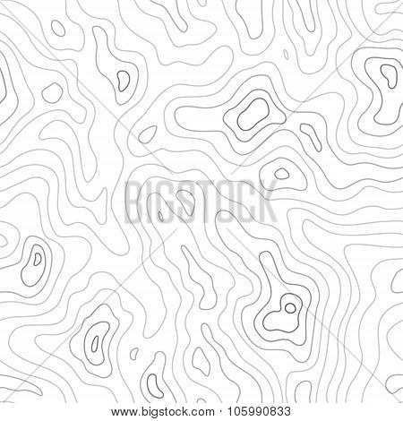 Topographic Map Seamless Pattern. Vector Background