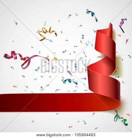 Streamers with confetti