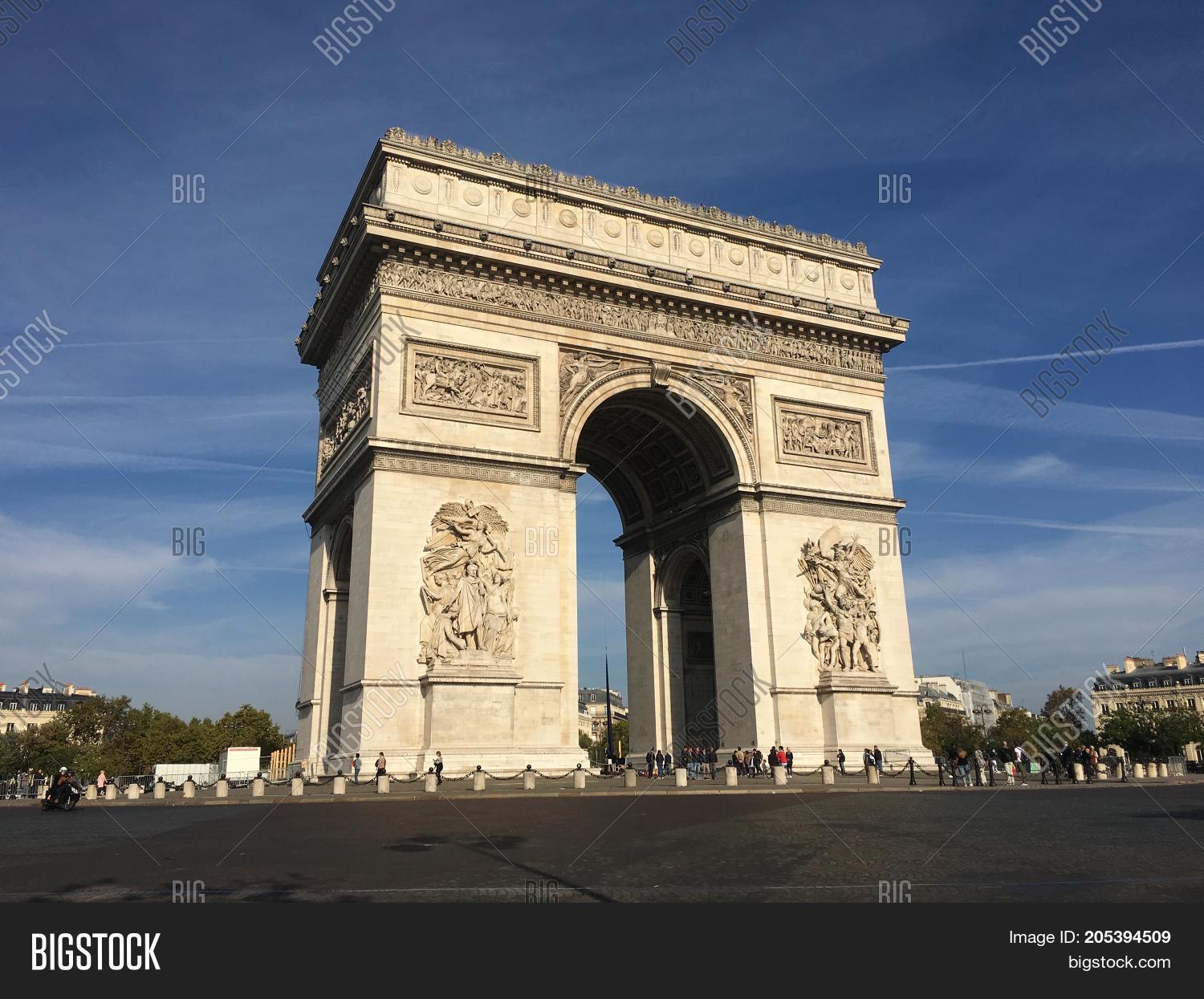 Arc De Triomphe Arch Image Photo Free Trial Bigstock