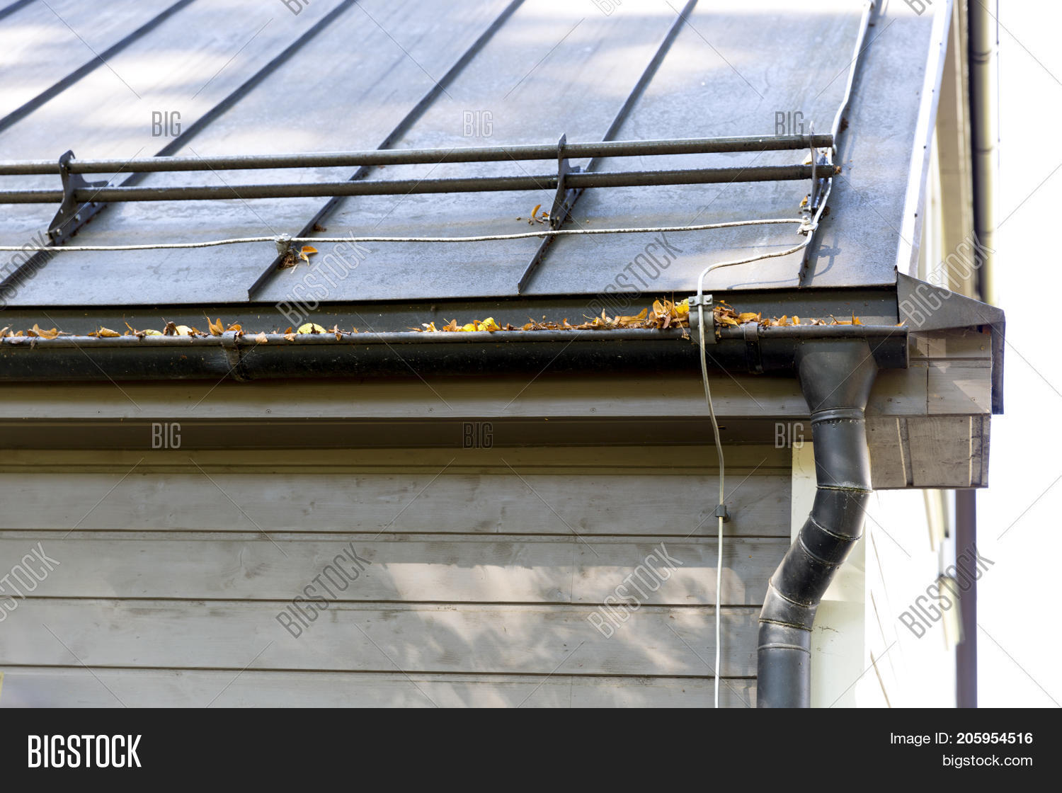 Rain Gutter Pipeline Image & Photo (Free Trial) Bigstock
