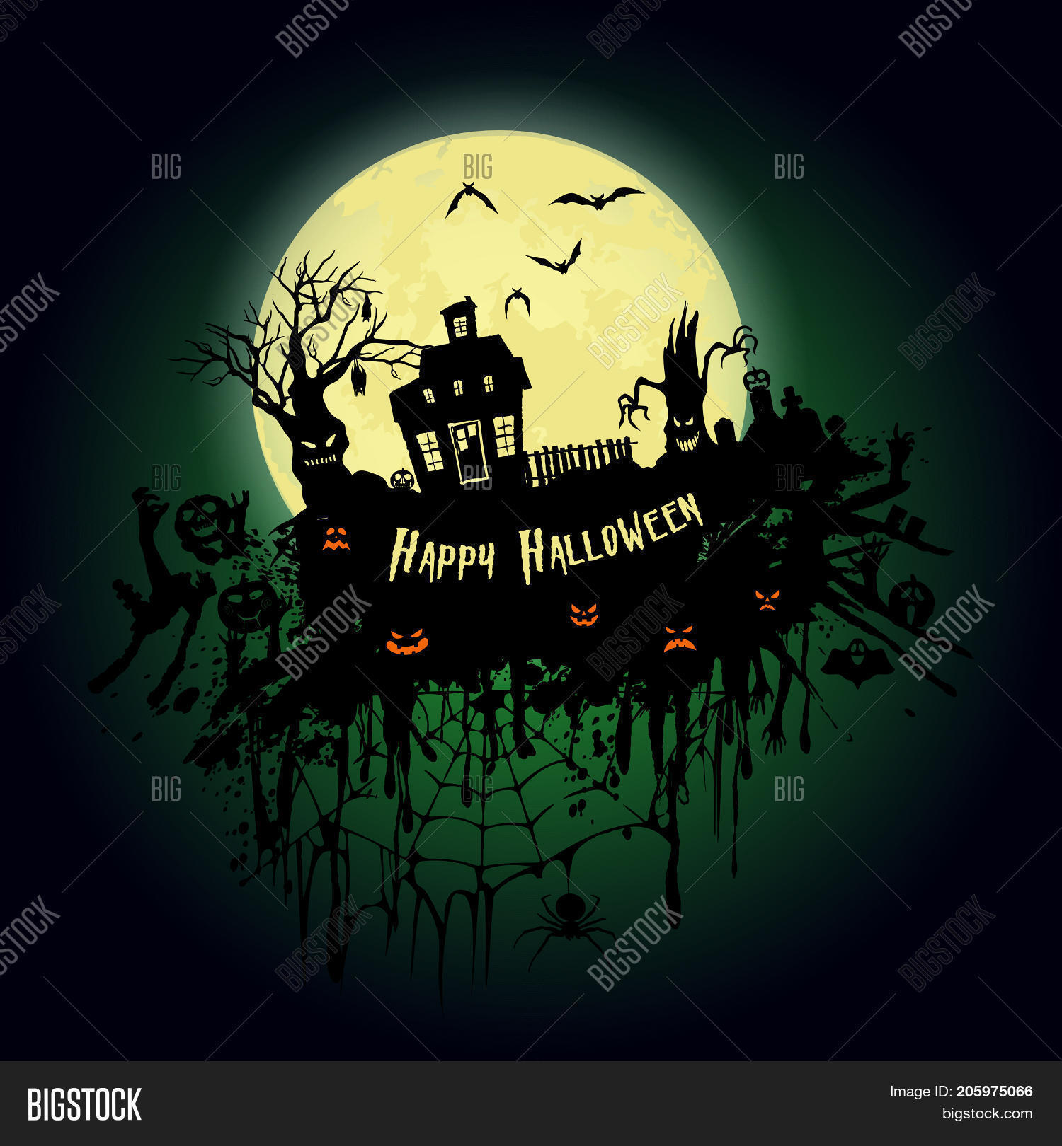 Halloween Party Old Vector Photo Free Trial Bigstock