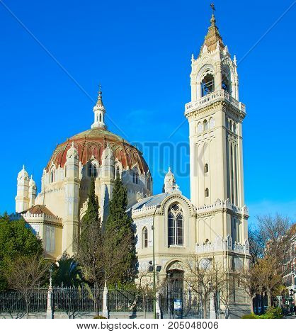 Famous Madrid Church, Spain