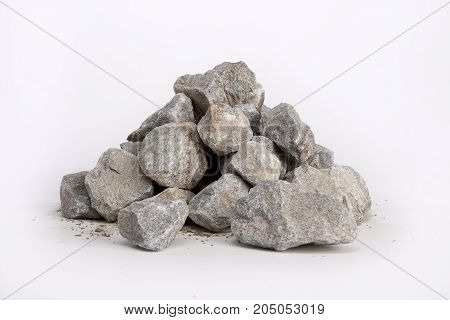 Breakstone 5-50 mm in size on a white background