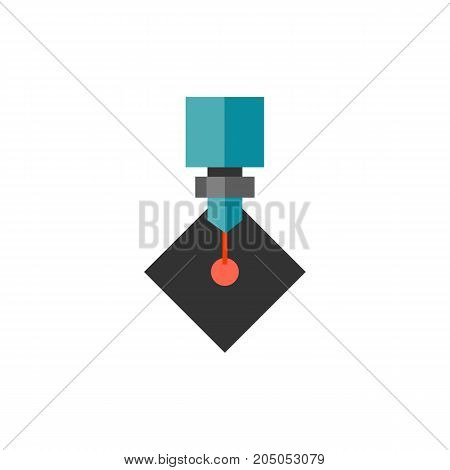 Icon of laser cutting. Tool, process, ray. Metal working concept. Can be used for topics like manufacturing, production, industry