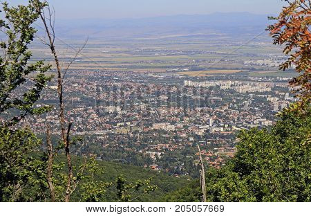 Aerial View Of Bulgarian Capital Sofia