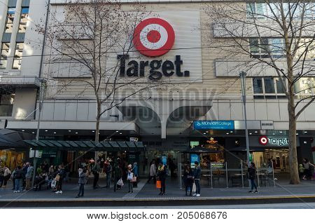Melbourne Australia - July 29 2017: Target is a discount department store owned by Wesfarmers. This store is located in Bourke Street in Melbourne.