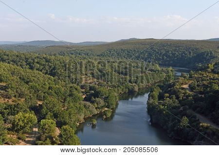 Valparaiso Dam La Culebra mountain Zamora province Spain