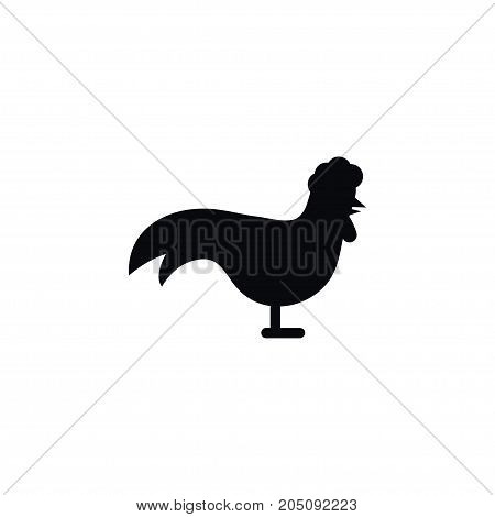 Chicken Vector Element Can Be Used For Chicken, Rooster, Cock Design Concept.  Isolated Bantam Icon.