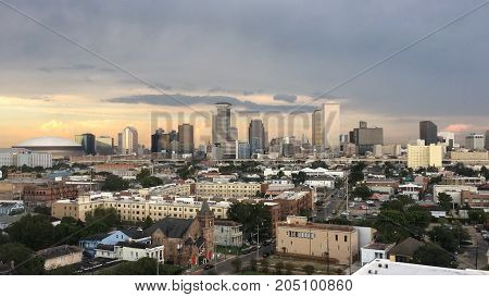city buildings and view of New Orleans Louisiana