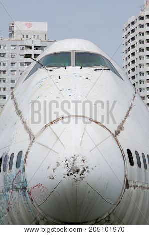 Abandoned Airplane,old Crashed Plane With,plane Wreck Tourist Attraction,old Plane Wreck