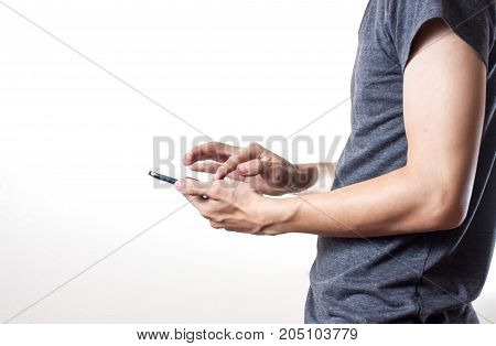 Businessman Using A Digital Smartphone