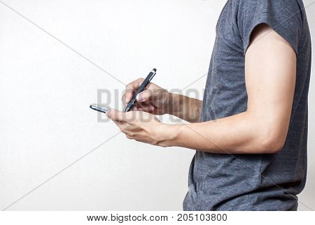 Businessman Using A Digital Smartphone