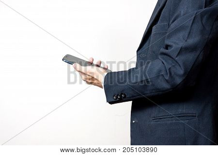 Businessman Using A Digital Smartphone