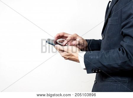 Businessman Using A Digital Smartphone