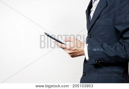 Businessman Using A Digital Smartphone