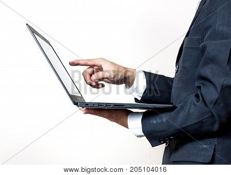 Businessman Using A Digital Tablet