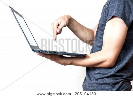 Businessman Using A Digital Tablet