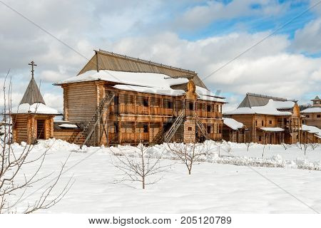 Holy spring gremyachiy Klyuch. A pilgrimage center. Svyatogorye. Moscow region Sergiev Posad district village Vzglyadnevo
